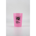 Vaso de plástico sin BPA traslúcido con bordes de 500ml color translúcido