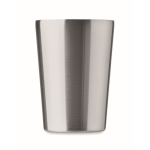 Vaso de acero inoxidable con funda extraíble de piel sintética 350ml color negro septima vista