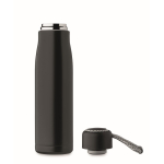 Botella antifugas de acero inoxidable con asa de cordón 500ml color negro septima vista
