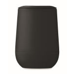 Vaso para llevar de doble pared cierre deslizante en la tapa color negro cuarta vista
