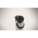 Vaso de doble pared con pajita, boquilla y asa de transporte 850ml color blanco vista fotografía tercera vista