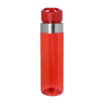 Botella de agua hecha de tritán con boquilla abatible 650ml color rojo segunda vista frontal