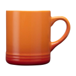 Taza de cerámica con efecto degradado en color de 330ml color naranja segunda vista frontal