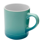 Taza de cerámica con efecto degradado en color de 330ml color turquesa