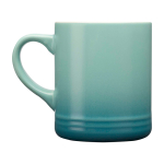 Taza de cerámica con efecto degradado en color de 330ml color turquesa segunda vista trasera