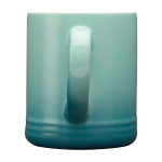 Taza de cerámica con efecto degradado en color de 330ml color turquesa segunda vista lateral