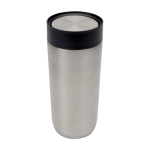 Vaso térmico de acero inoxidable con apertura pulsador 350ml color plateado segunda vista frontal