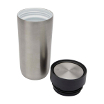 Vaso térmico de acero inoxidable con apertura pulsador 350ml color plateado segunda vista