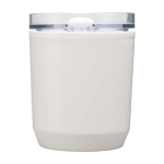 Vaso térmico de plástico reciclado con diseño sencillo 180ml color blanco