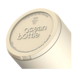 Botella de acero inoxidable reciclado doble pared 750ml Ocean Bottle color arena vista detalle 1