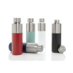 Botella térmica de acero reciclado con tapón antifugas 600ml color blanco