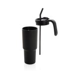 Vaso térmico de acero inoxidable reciclado antigoteo de 900ml color negro sexta vista