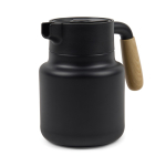 Jarra térmica de acero inoxidable reciclado con tapa antigoteo 1,2L color negro