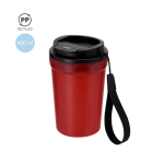 Vaso con acabado frosted y tapa hermética con dosificador 400ml