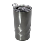 Vaso térmico antifugas de acero inoxidable reciclado BrandCharger 400ml color grafito primera vista