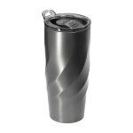 Vaso térmico antifugas de acero inoxidable reciclado BrandCharger 500ml color grafito primera vista
