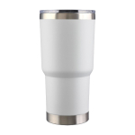 Vaso térmico apliable de acero inoxidable de doble pared 590ml color blanco primera vista