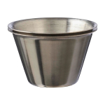 Botella de acero inoxidable con 2 vasos y funda de cuero 230ml tercera vista