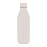 Botella de acero inoxidable de doble pared con tapón a juego 500ml color beige primera vista