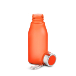 Botella de plástico reciclado estilo mate con mosquetón 350ml color rojo vista 1