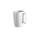 Taza de alta calidad hecha de porcelana ideal para café 250ml color blanco