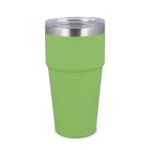 Vaso térmico con interior de cerámica y tapa transparente 500ml color verde lima