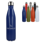 Botella de acero inoxidable reciclado con tapón plateado 750ml