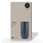 Vaso térmico de acero inoxidable con tapa de botón 320 ml color azul segunda vista