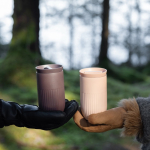 Vaso térmico de acero inoxidable con tapa de botón 320 ml segunda vista