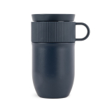 Taza térmica de acero inoxidable con pequeña asa 280ml color azul