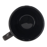 Taza apliable de porcelana con pequeña asa superior 270ml color negro sexta vista