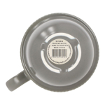 Taza apliable de porcelana con pequeña asa superior 270ml color gris septima vista