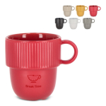 Taza apliable de porcelana con pequeña asa superior 270ml