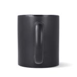 Taza de cerámica con acabado mate y contorno interior brillante 350ml color negro quinta vista