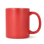Taza de cerámica con acabado mate y contorno interior brillante 350ml color rojo segunda vista