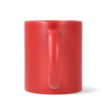 Taza de cerámica con acabado mate y contorno interior brillante 350ml color rojo quinta vista