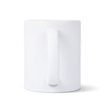 Taza de cerámica con acabado mate y contorno interior brillante 350ml color blanco quinta vista
