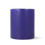 Taza de cerámica con acabado mate y contorno interior brillante 350ml color azul oscuro tercera vista