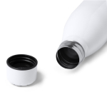 Botella de acero inoxidable para sublimación 700ml color blanco vista detalle 3