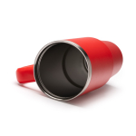 Botella térmica de acero inoxidable reciclado con pajita 870ml color rojo vista detalle 3