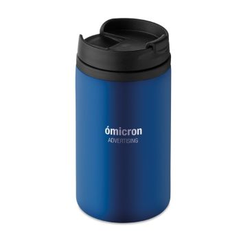 Tazas termo con logotipo azul