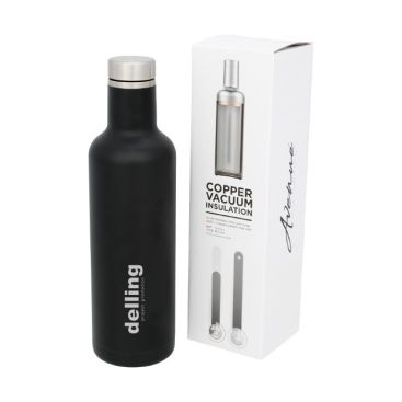 Botellas térmicas personalizadas negro