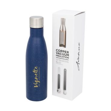 Botella metálica de agua personalizada azul