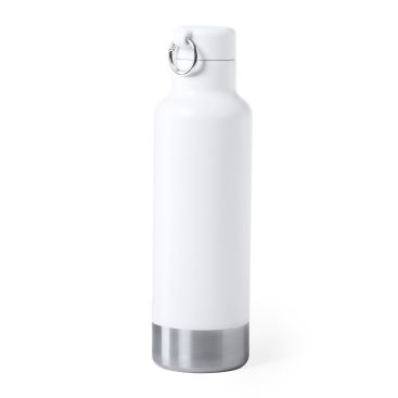 Botellas acero inoxidable personalizadas blancas