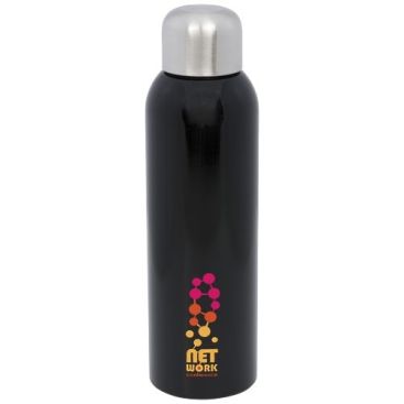 Botella acero con logo negro