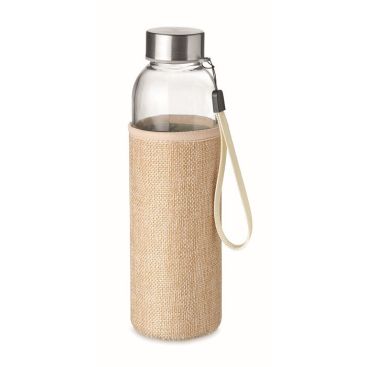 Bidón de cristal barato merchandising color beige