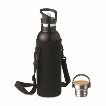 Botella termo con tapón intercambiable