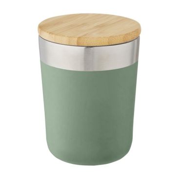 Vaso térmico con tapa de bambú orgánica