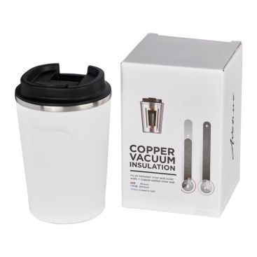 Vaso de acero con aislamiento al vacío color blanco