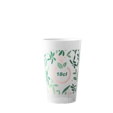 Vaso reutilizable de plástico sin BPA